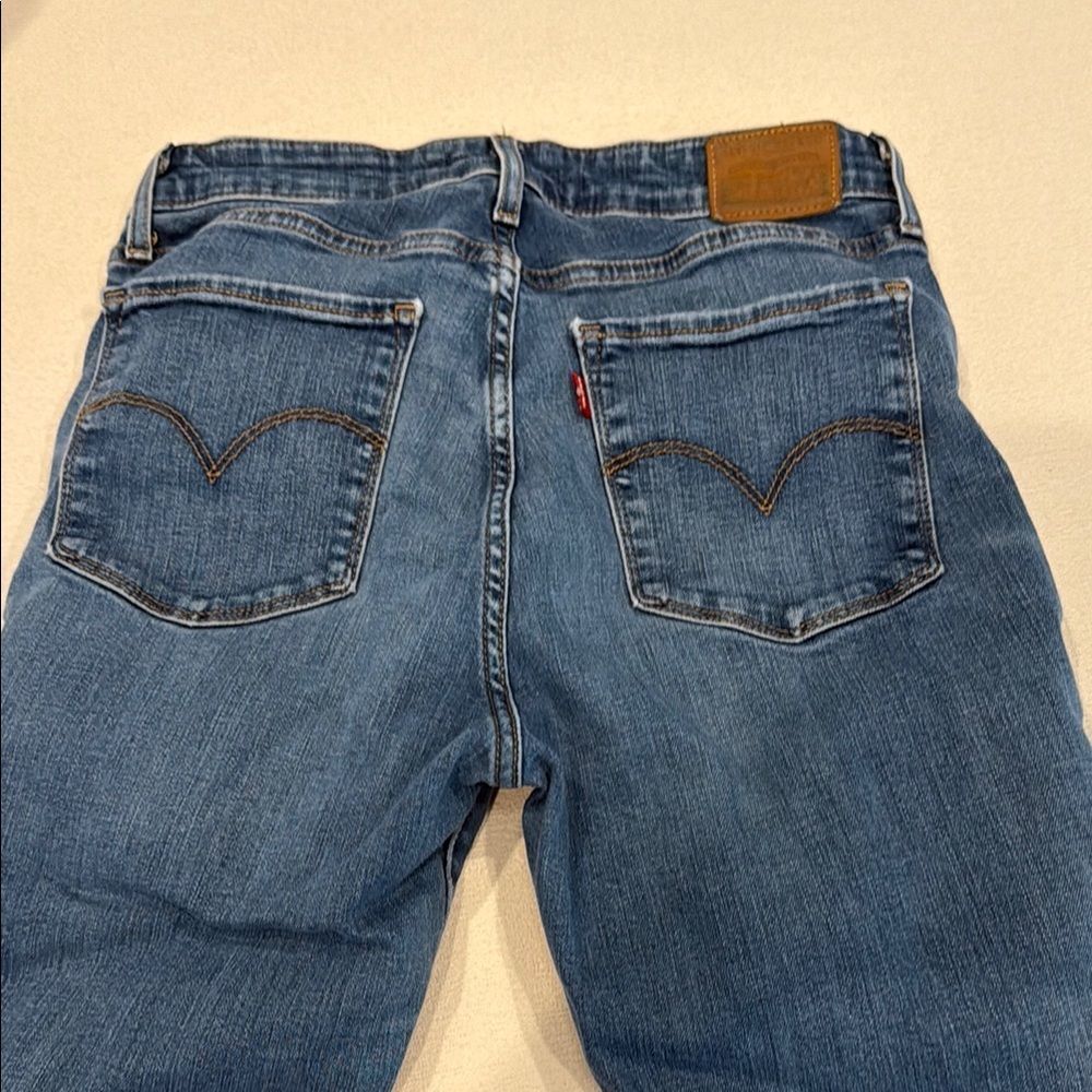 Distressed Blue Jeans - Picture 4 of 5